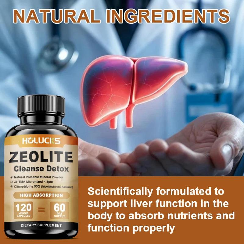 Zeolite Detox Supplement for Kidney Health & Mental Clarity
