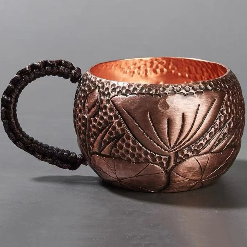 Handcrafted Pure Copper Coffee Mug | Vintage Moscow Mule Tumbler