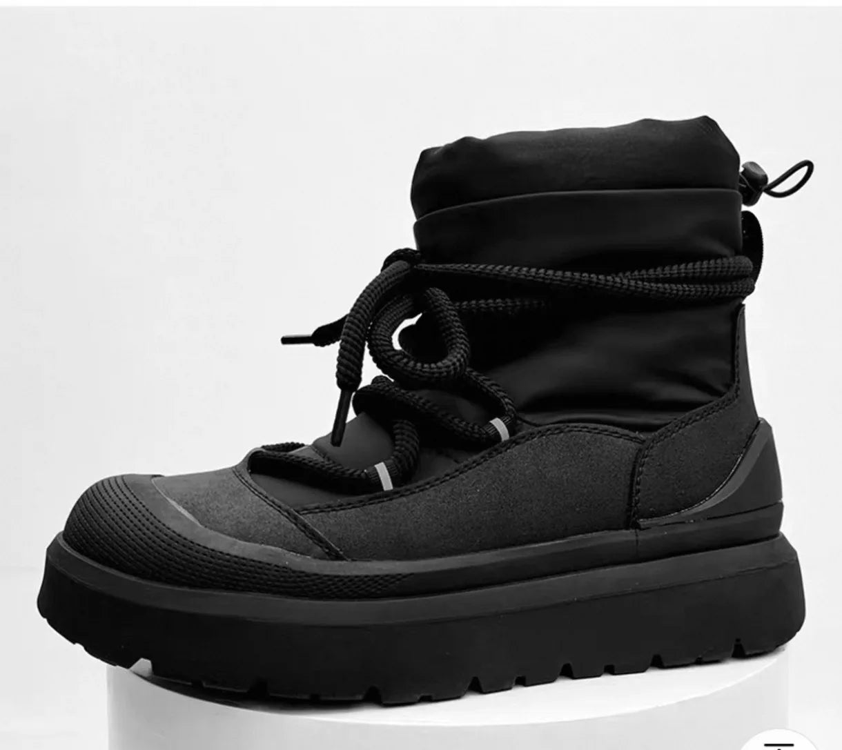 Men's Warm Fleece Lined Snow Boots | Mid-Calf Ankle Winter Outdoor Shoes 2026