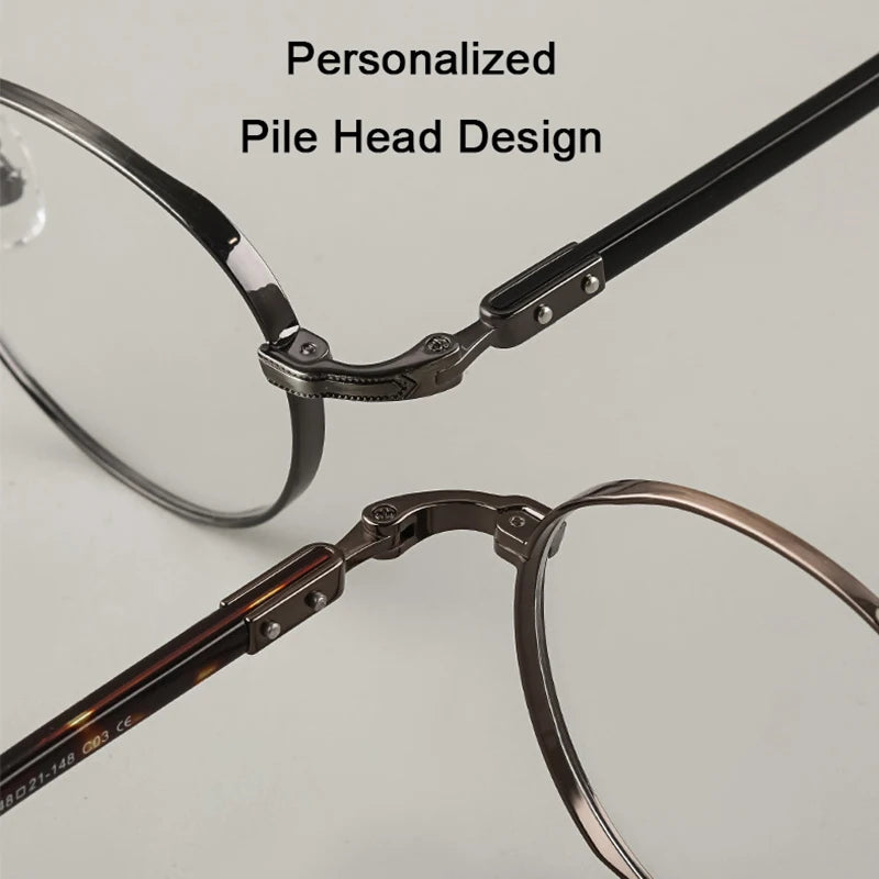 Japanese Style Titanium Frame Glasses for Small Faces | Trendy Eyewear