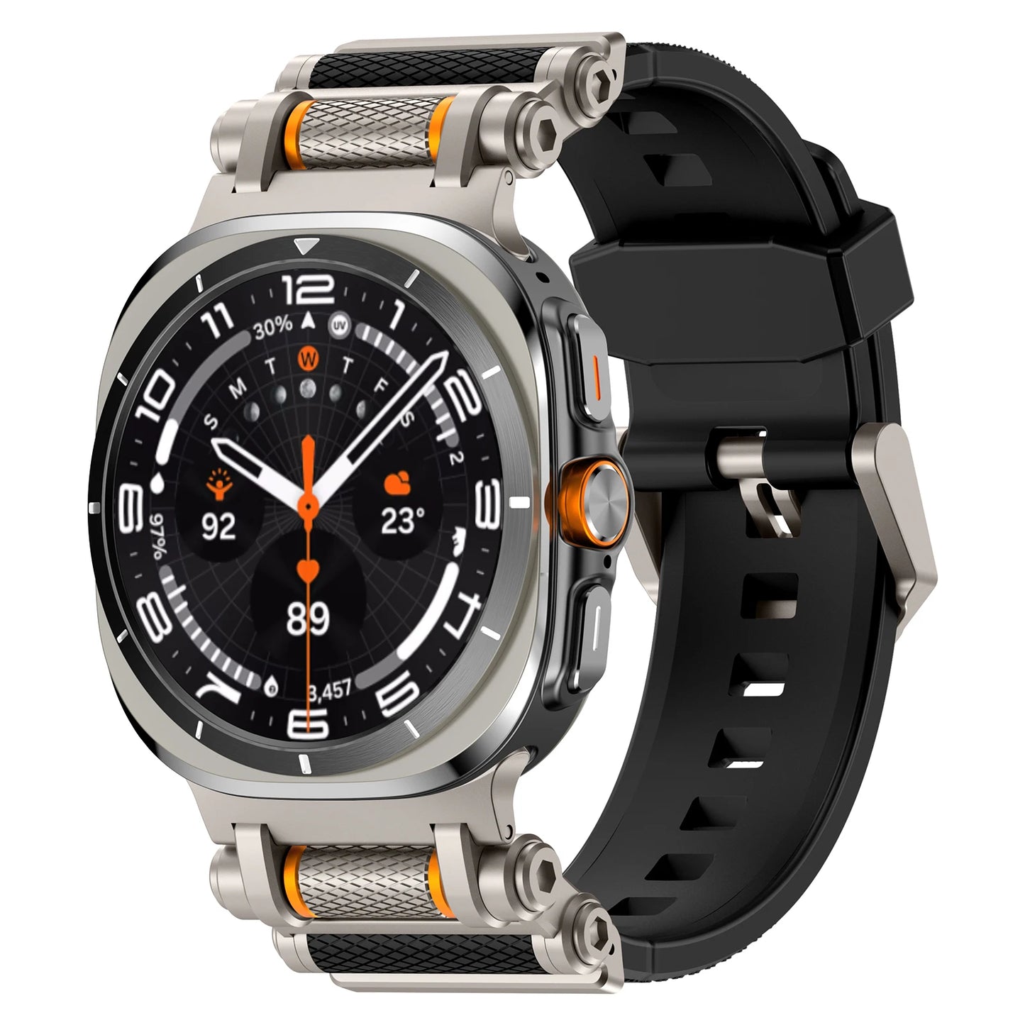 Luxury Silicone Sport Band for Galaxy Watch Ultra 47mm | No Gaps Design