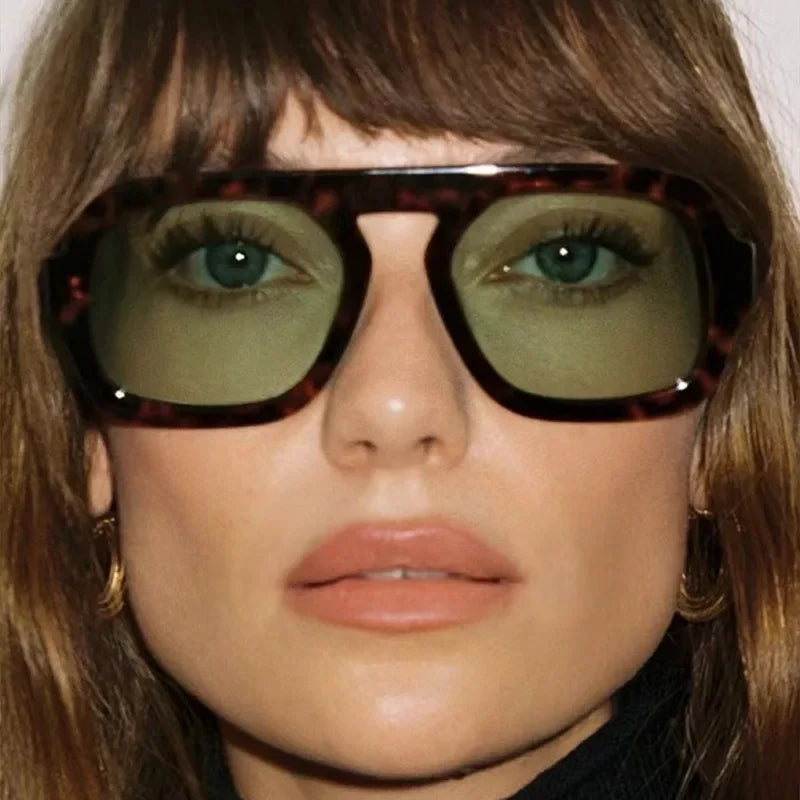 Retro Square Sunglasses for Men and Women | UV400 Protection Shades