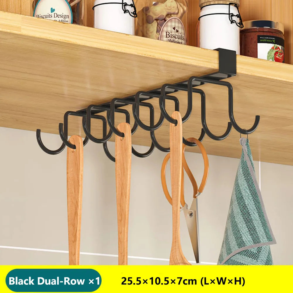 Kitchen Hanging Organizer Rack | Space-Saving Storage Solution