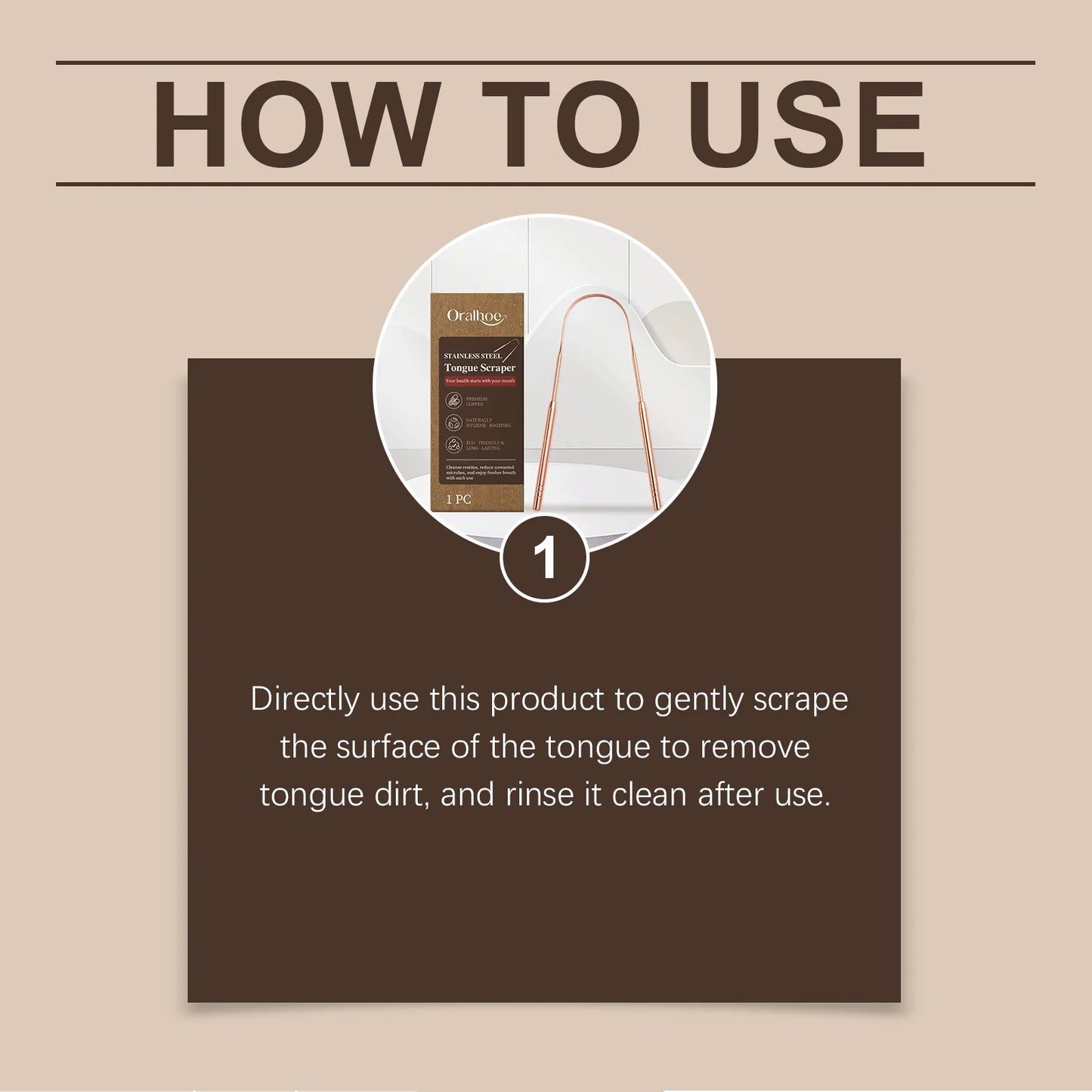 Stainless Steel Tongue Scraper | Freshen Breath & Enhance Oral Care