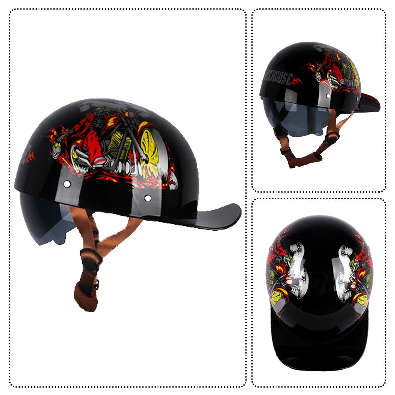 Vintage Personalized Baseball Caps & Half Helmets for All