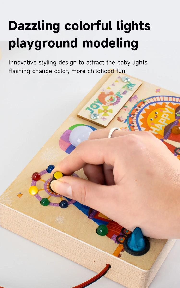 Engaging LED Busy Board | Interactive Sensory Toy for Kids