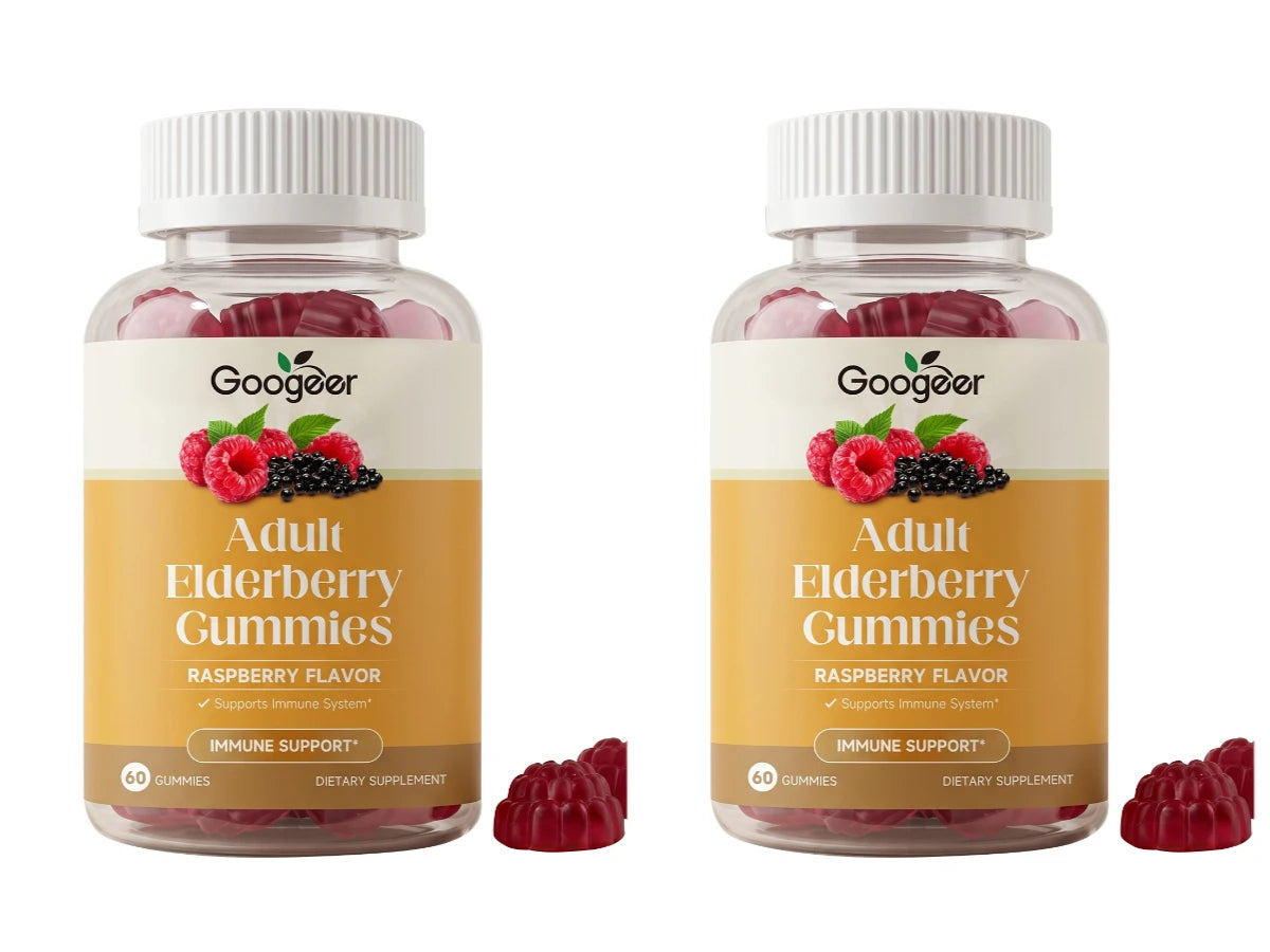 Black Elderberry Gummies with Vitamin C & Zinc | Daily Wellness Support