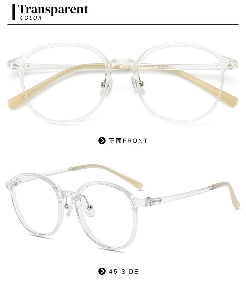 Anti Blue Light Photochromic Prescription Glasses | Retro Round Frames 2026