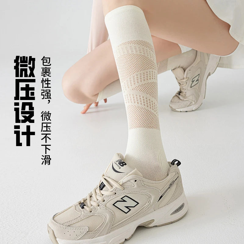 Women's Thin Micro Compression Calf Socks | Breathable Sports Wear