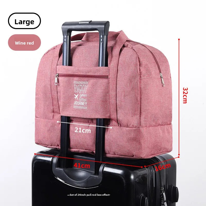 Double-Layer Waterproof Travel Bag for Gym & Swimming