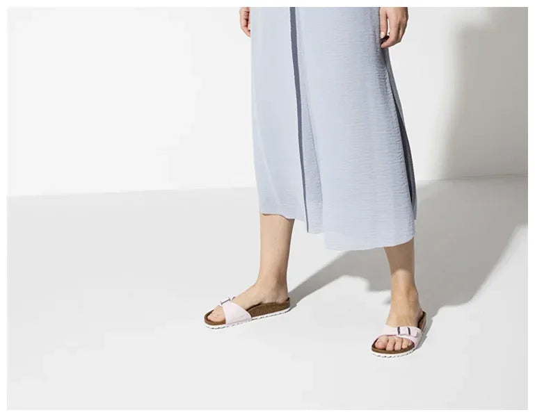 Elegantes chanclas de corcho de verano para mujer | Sandalias informales de playa