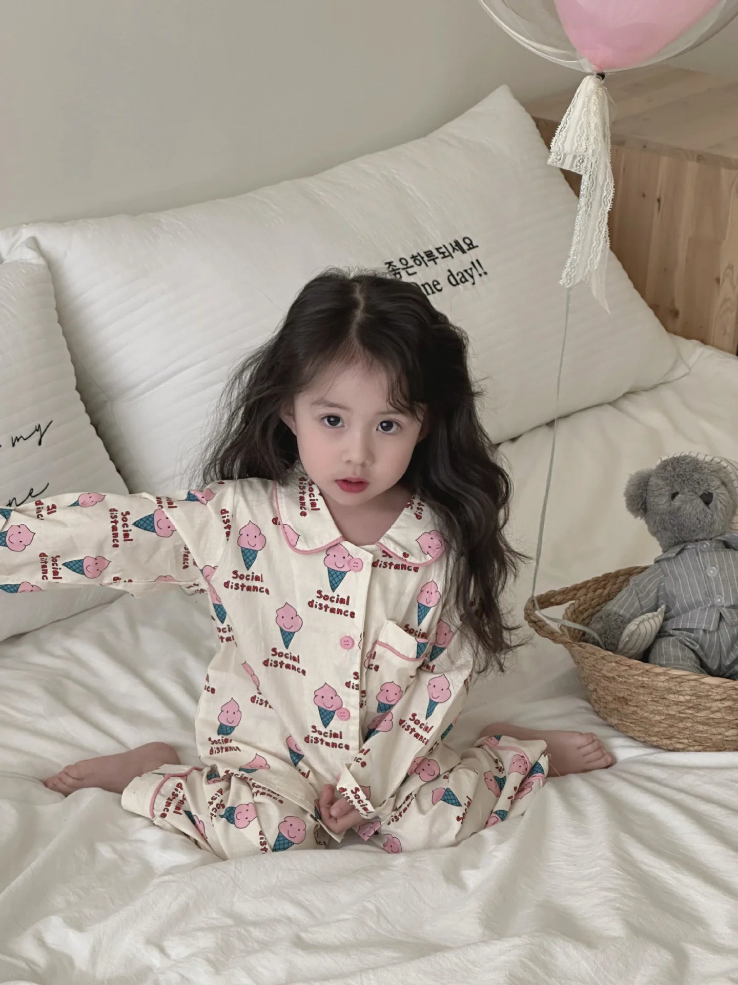 Spring Children's Cartoon Homewear Outfits | Cute Pajamas Set
