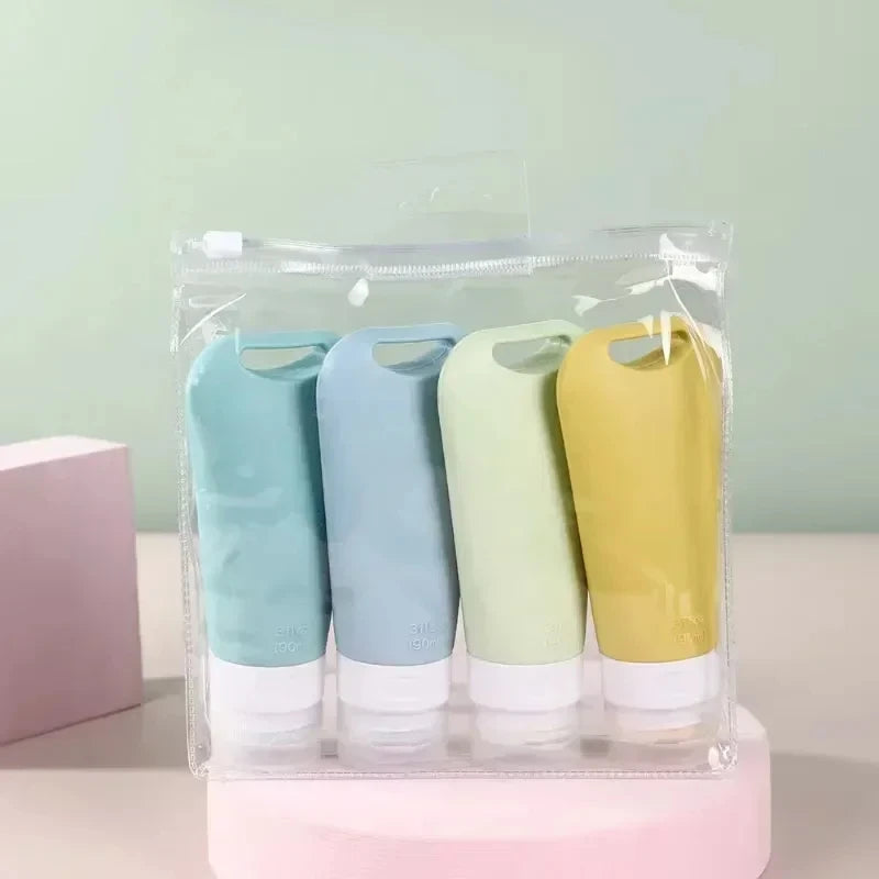 Silicone Travel Dispenser Bottle Set | Durable & Refillable Containers