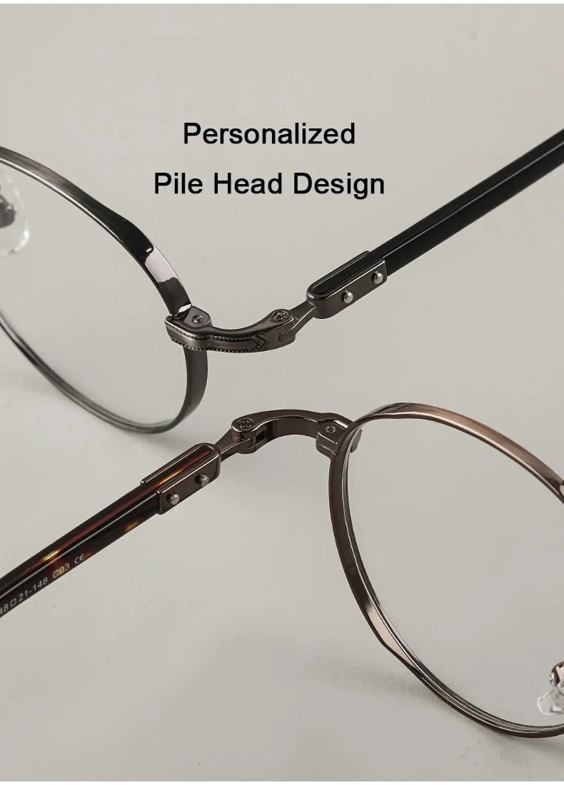 Japanese Style Titanium Frame Glasses for Small Faces | Trendy Eyewear