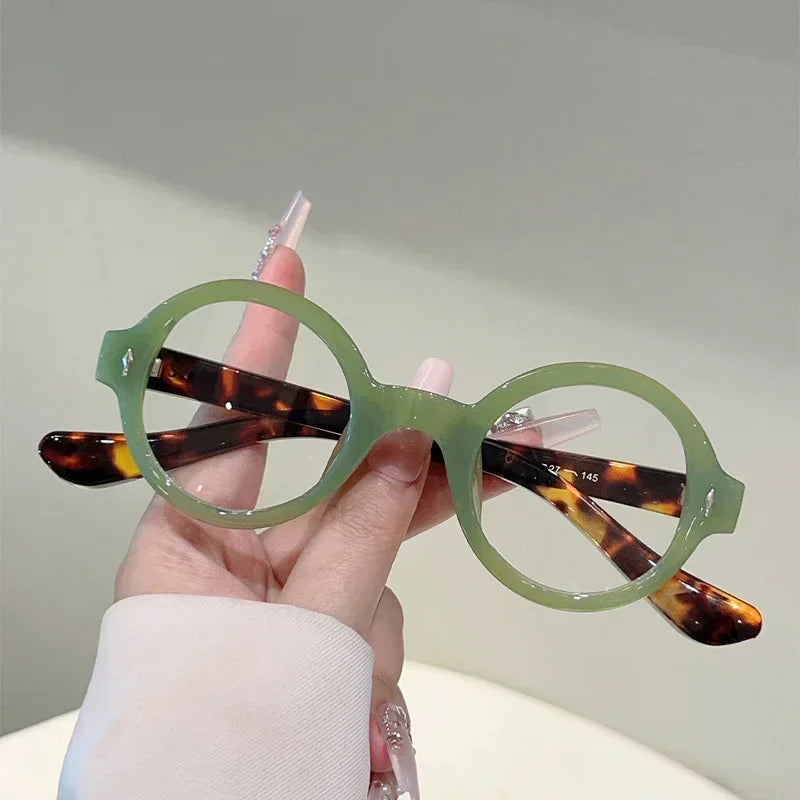 Vintage Round Blue Light Blocking Glasses for Stylish Eye Protection