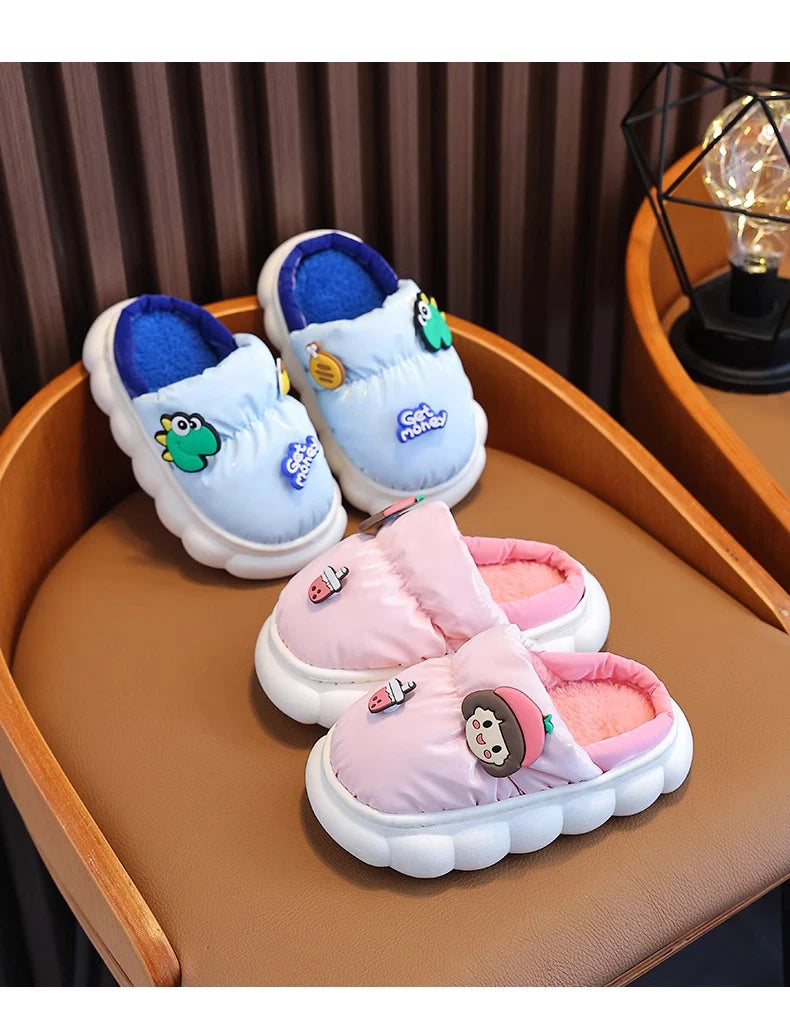 Children's Warm Plush Slippers | Cozy Anti-Slip Winter Footwear
