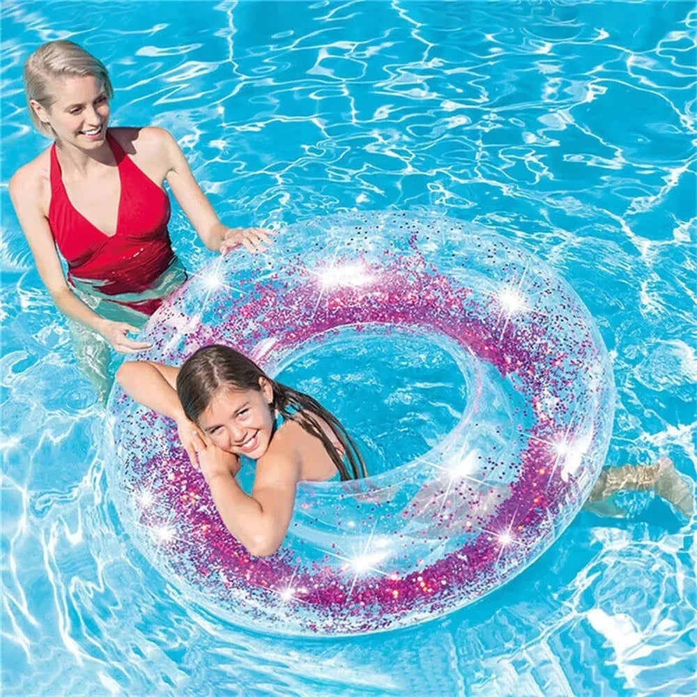 Summer Inflatable Transparent Swimming Ring | Fun for All Ages