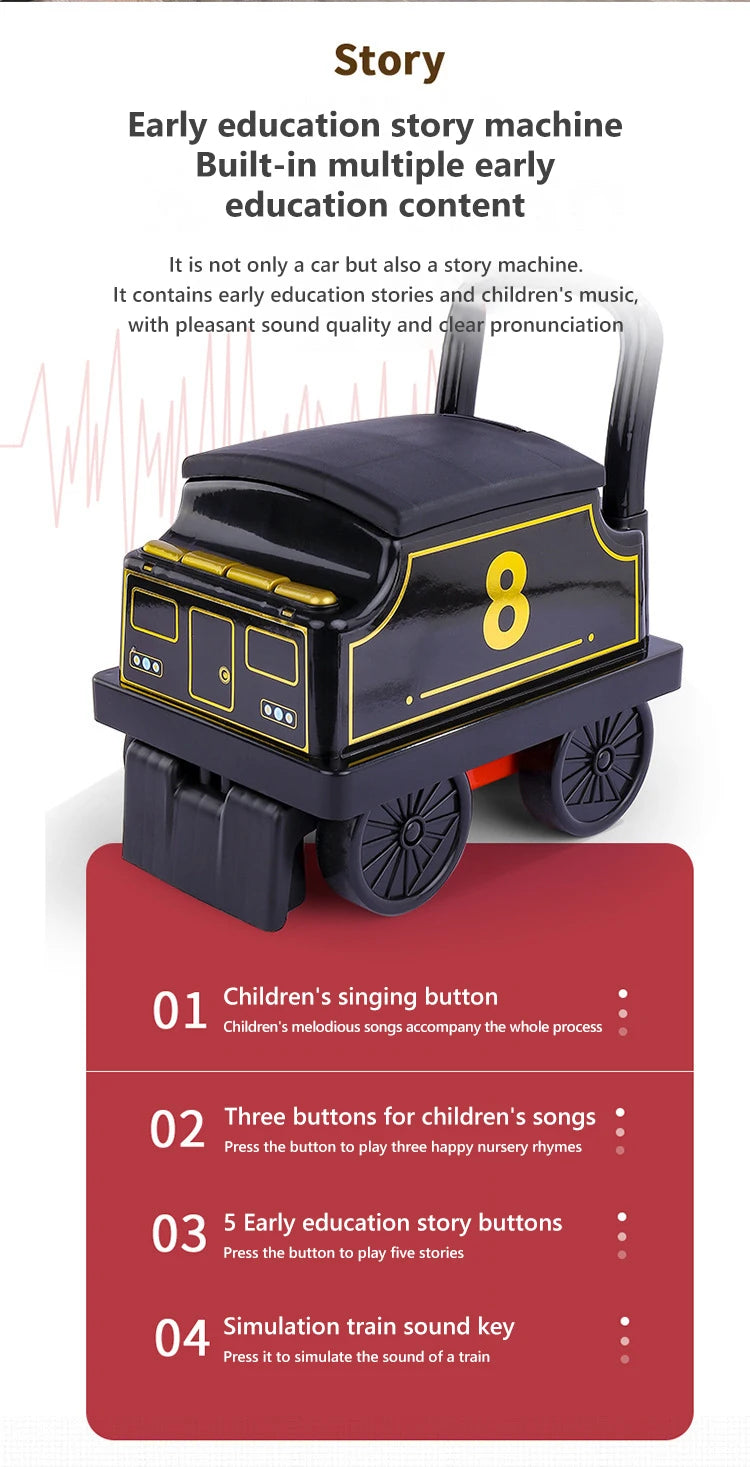 Electric Train Kids Riding Toy | Fun Railway Ride-on for Kids