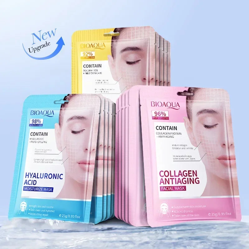 15pcs Anti-Wrinkle Facial Masks | Hydrating Retinol Collagen Masks