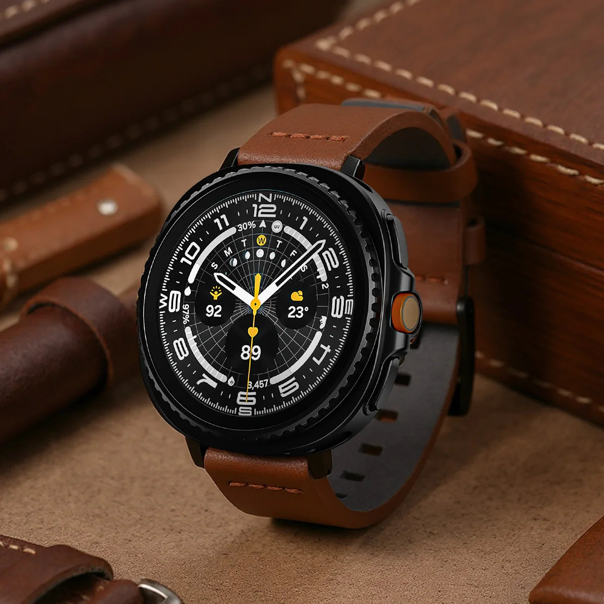 Leather Watchband for Samsung Galaxy Watch | Stylish Replacement Strap