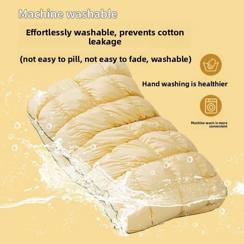 Soft Rectangular Support Pillow | Pineapple Design Sleep Cushion