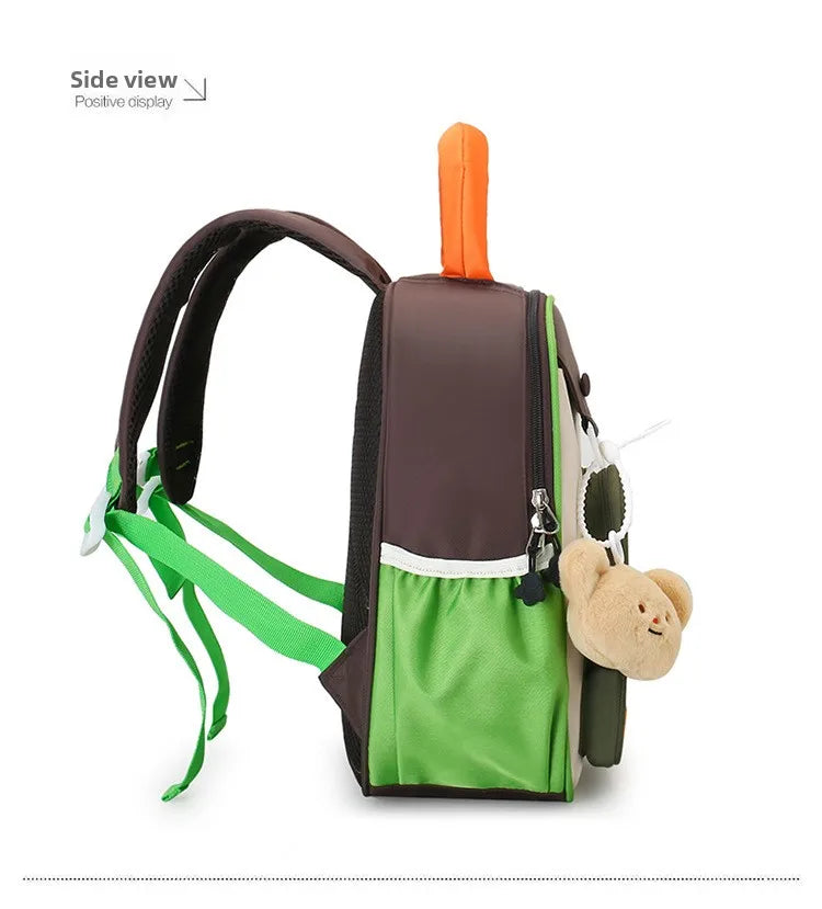 Lightweight Contrast Color Kindergarten Backpack | Cute Stylish Kids Bag