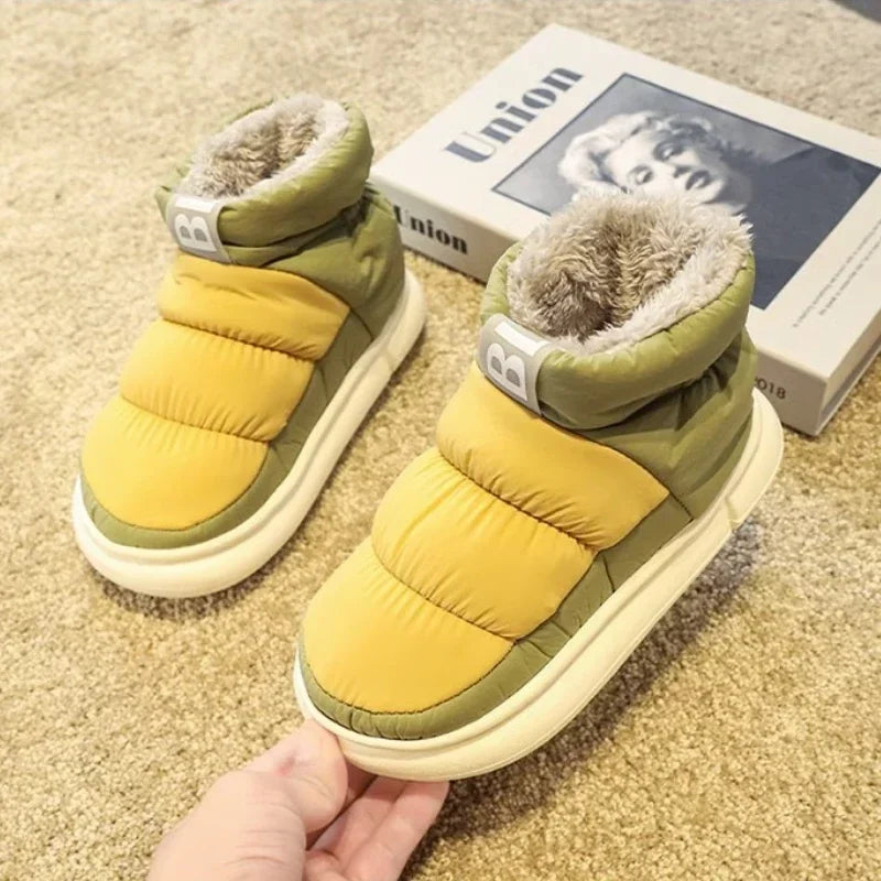Men's Warm Plush Snow Boots | Cozy Mid-Calf Winter Footwear