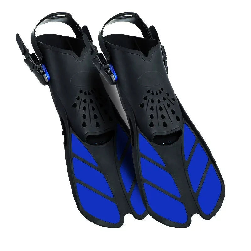 Unisex Swim Training Fins | Adjustable Short Foot Pocket Design