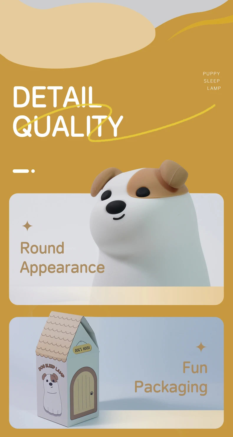 Lámpara de Mesa LED de Animales Kawaii | Luz Nocturna Divertida y Segura para Niños