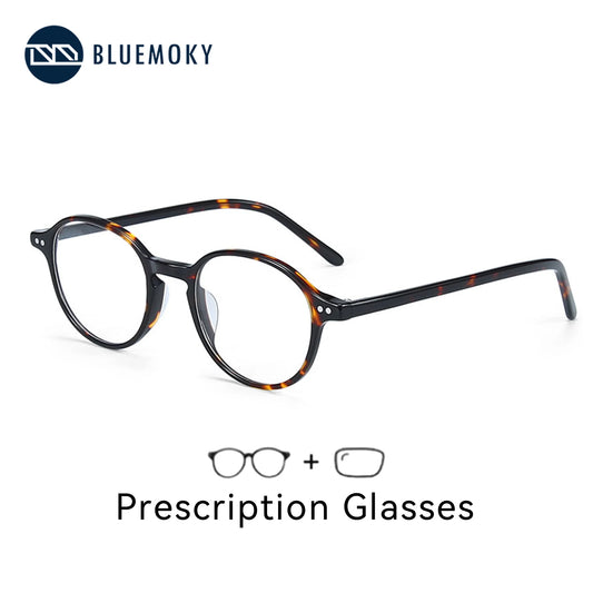 Vintage Round Prescription Glasses | Anti Blue Light & Photochromic