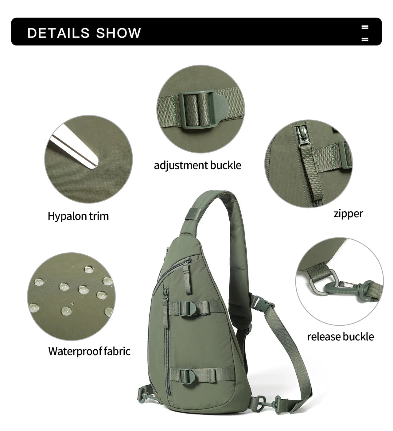 Multifunctional Lightweight Chest Bag for Casual Travel & Sports