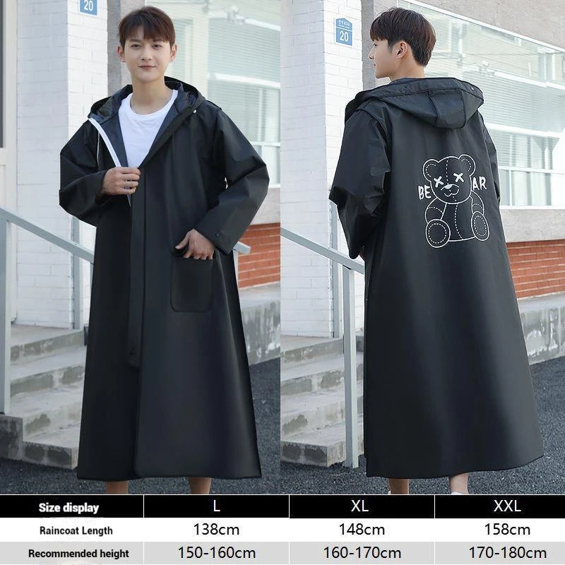 Waterproof Long Raincoat for Adults | Perfect for Hiking & Travel