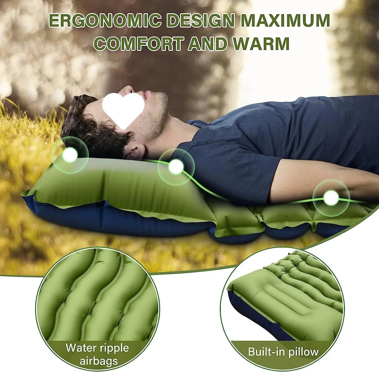Lightweight Portable Air Mattress for Outdoor Adventures