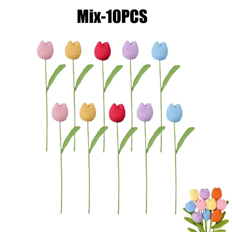 Handmade Knitting Flowers | Versatile Crochet Decor for Every Occasion
