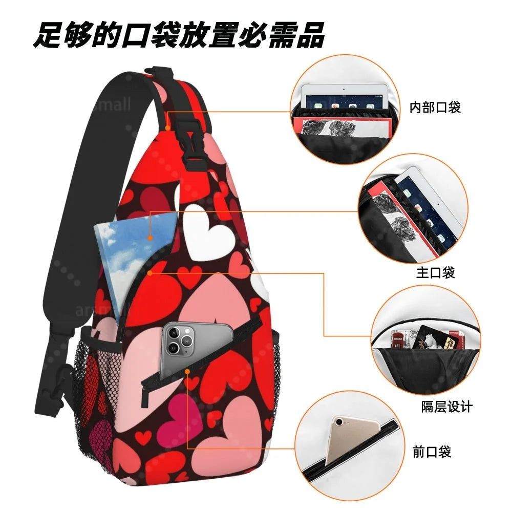 Lightweight Crossbody Sling Bag for Travel & Outdoor Activities