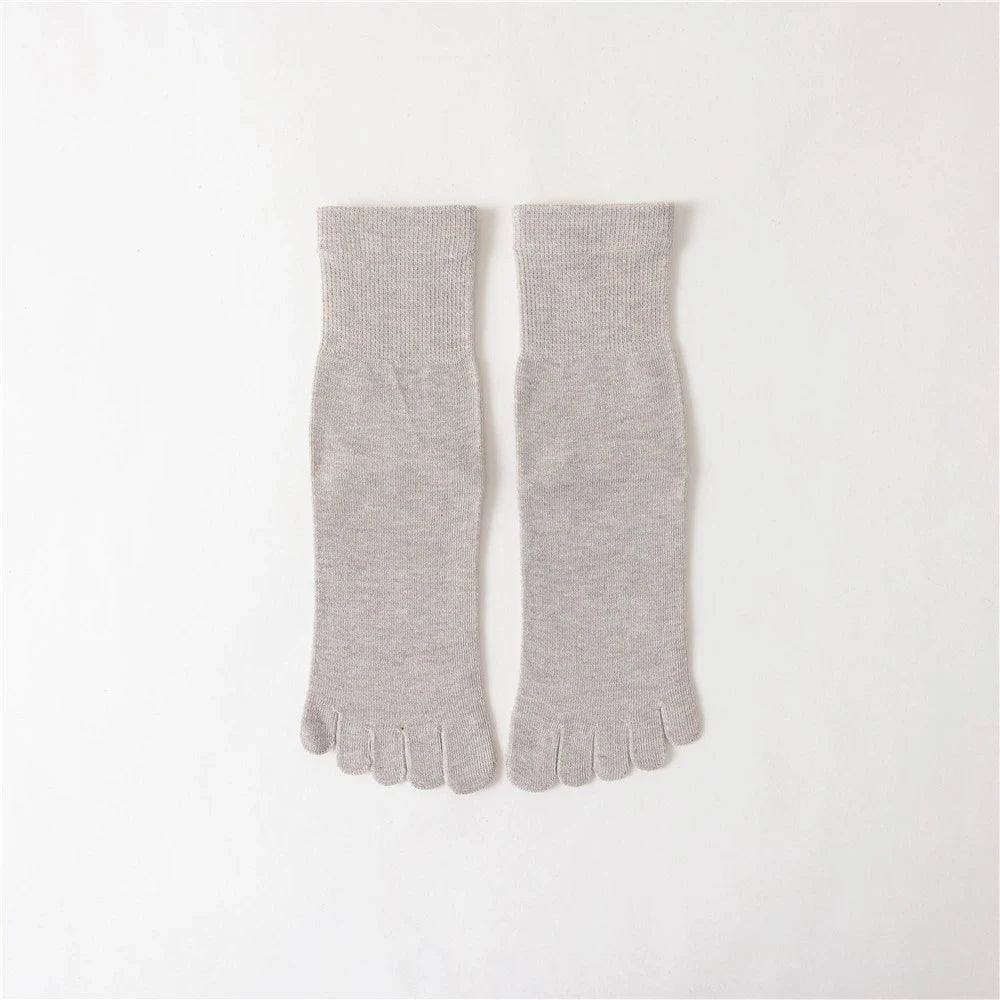 Compression Yoga Five Finger Socks for Women | Non-Slip Fitness Gear