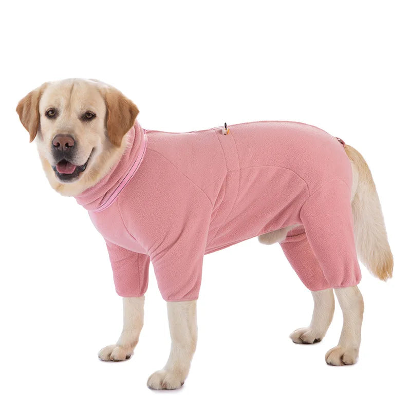 Warm Fleece Overalls for Dogs | Soft Winter Jumpsuit