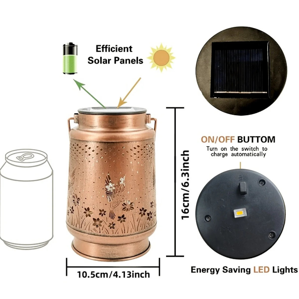 Solar Lantern Outdoor Decor | Elegant Pathway Lighting for Gardens