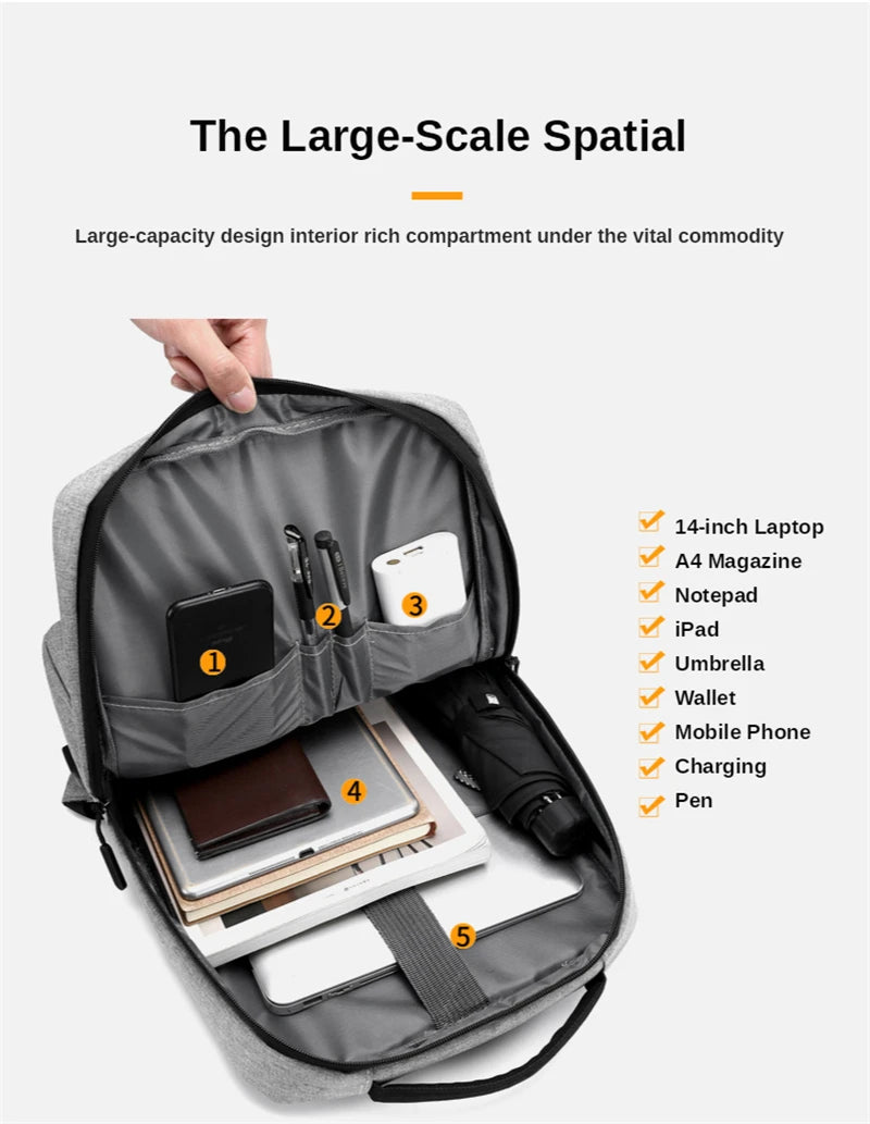 15.6 Inch Waterproof Laptop Backpack for Men | Travel Made Easy