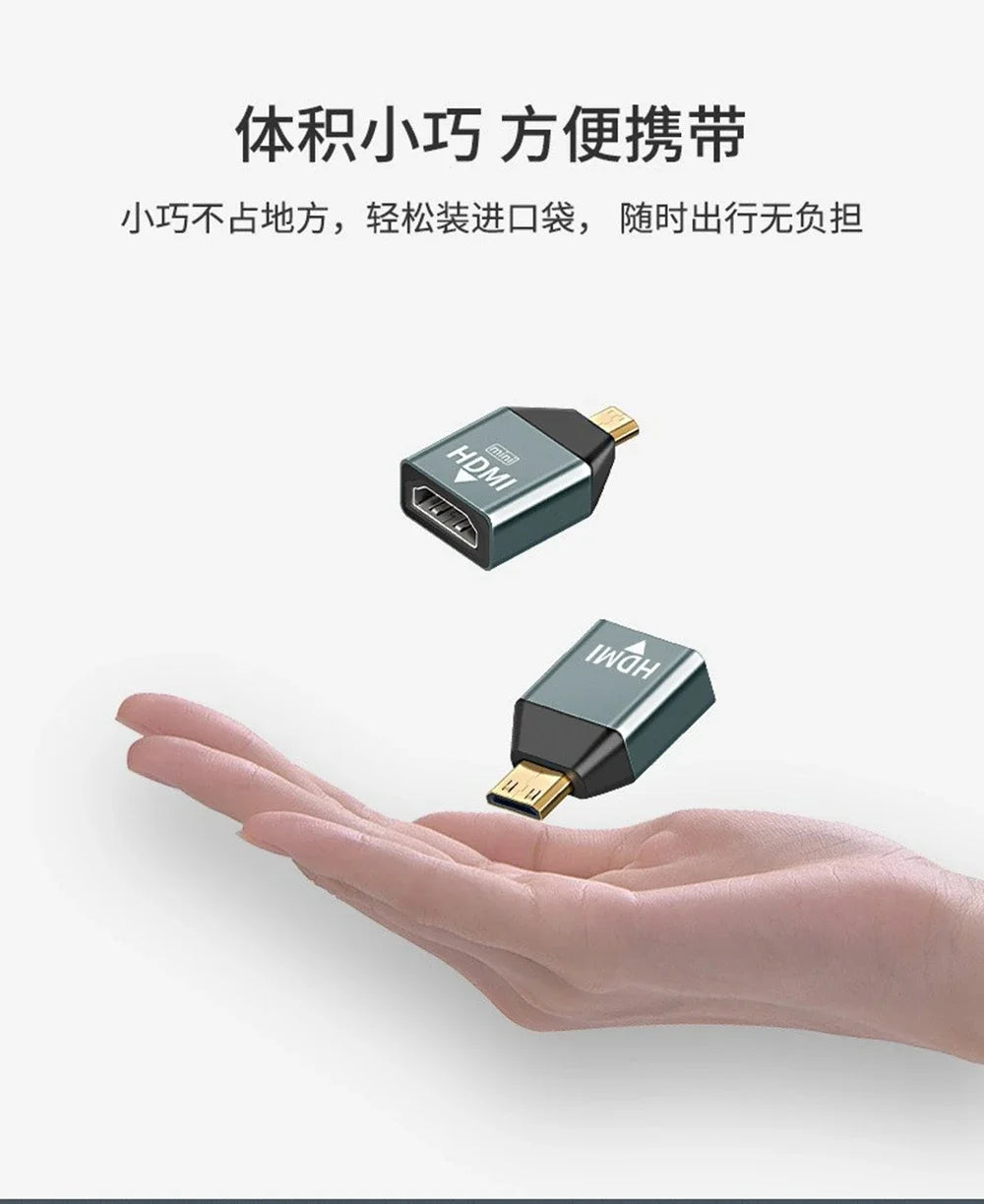 4K Mini Micro HDMI Adapter for High-Quality Audio & Video