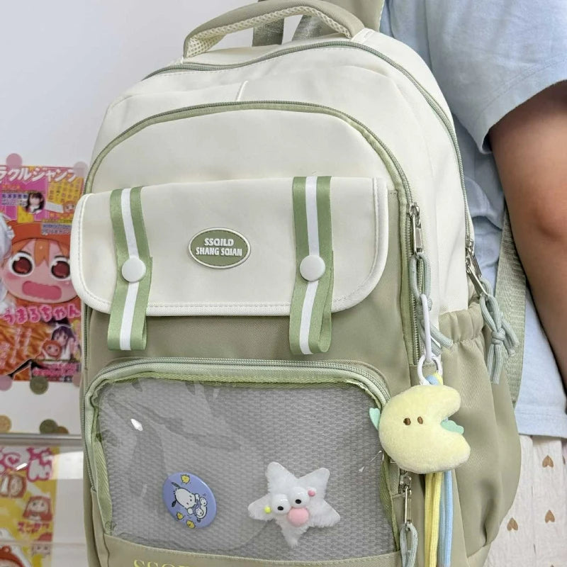 Cute Japanese Style Versatile Backpack | Fashionable Double Shoulder Bag
