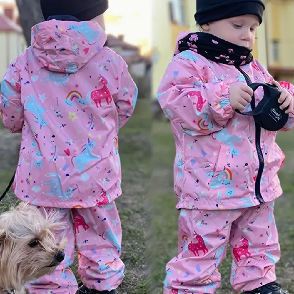 Children's Unicorn Dinosaur Waterproof Jackets | Fun & Stylish Outerwear