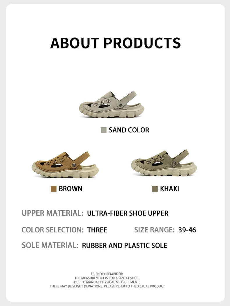 Men’s Two-Way Wearing Hollow Out Sandals | Breathable Summer Footwear