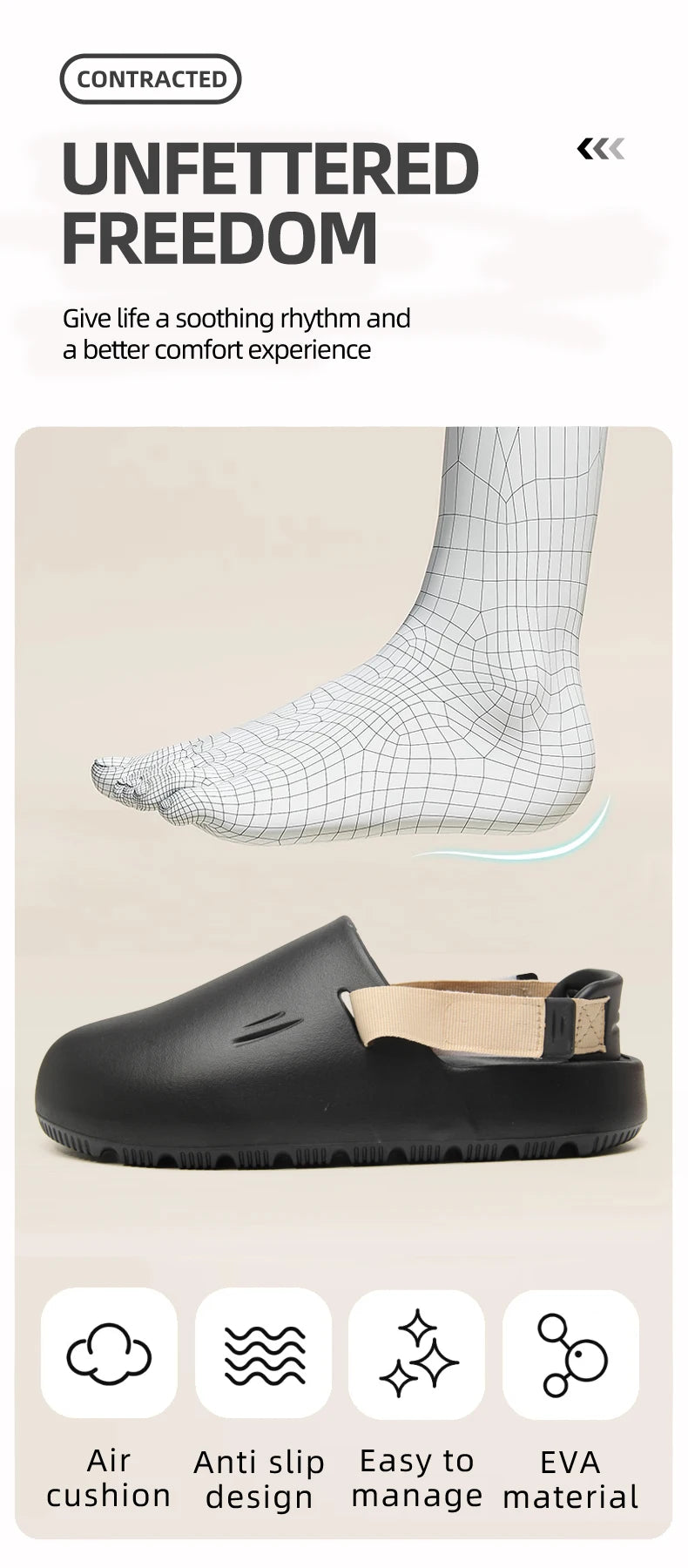 Men's Thick-Soled Outdoor Anti-Slip Sandals | Comfortable Summer Footwear
