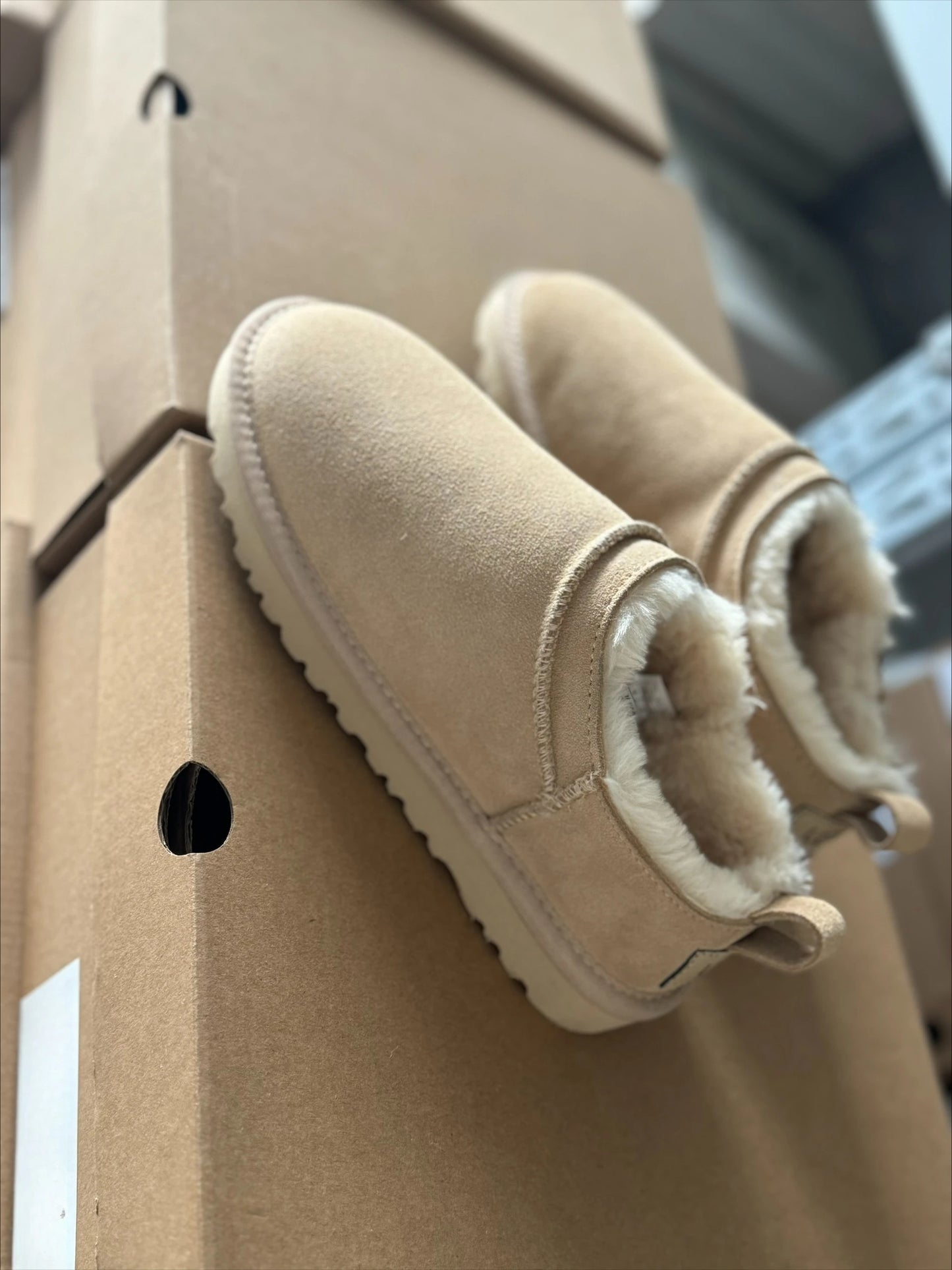 Classic Women's Snow Boots | Cozy Cowhide Wool Slippers