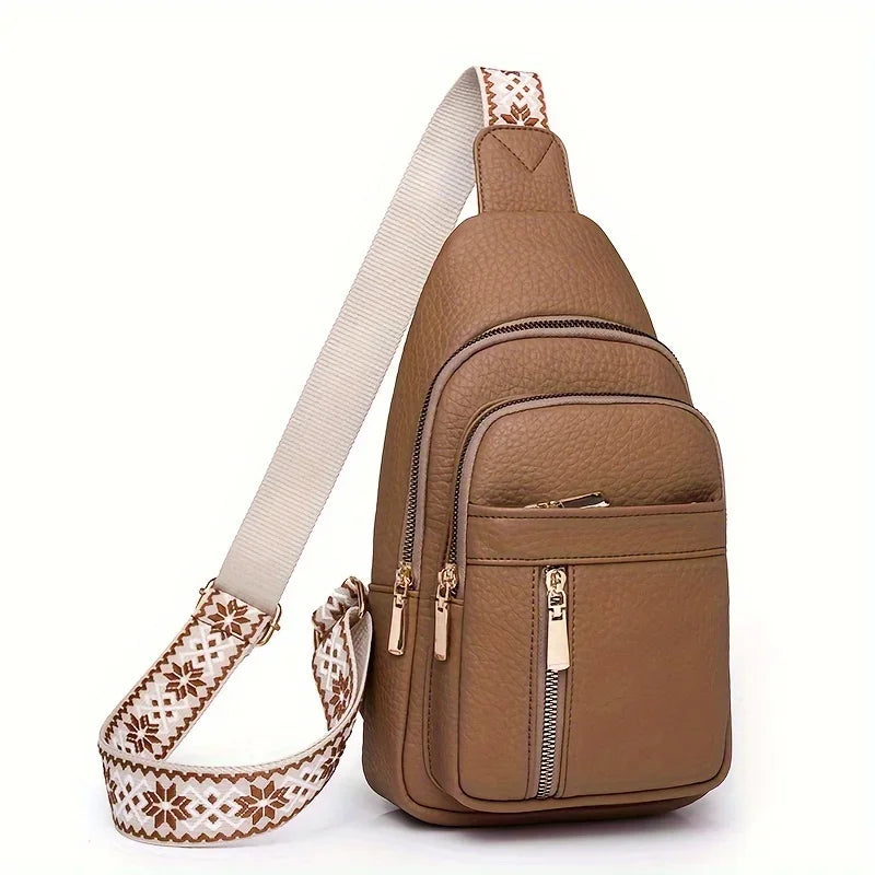 Multifunctional Retro Chic PU Leather Crossbody Bag | Versatile Design