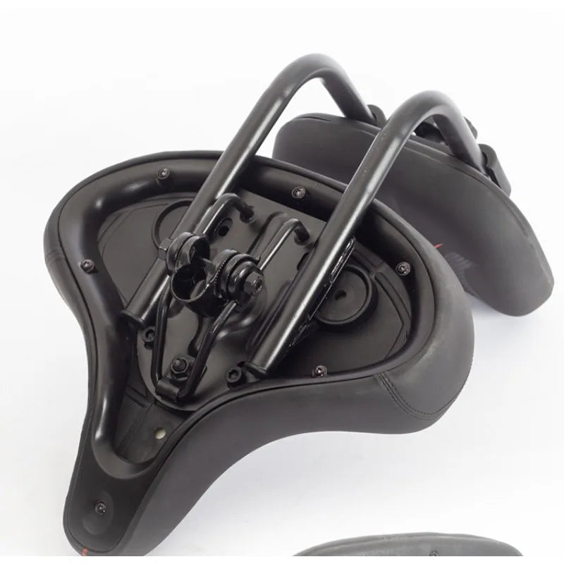 Oversized Comfort E-Bike Saddle with Backrest | PU Leather Seat