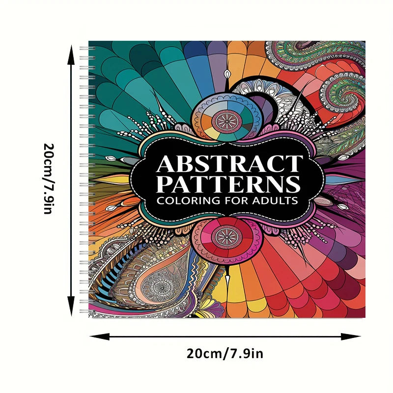 Abstract Patterns Coloring Book for Adults | Stress Relief & Relaxation