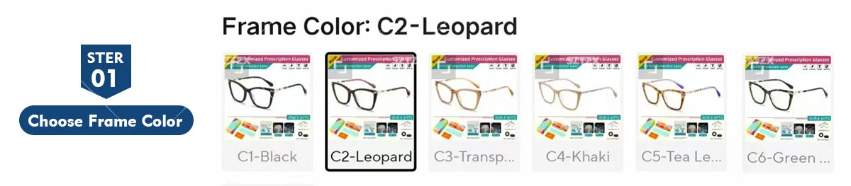 Stylish Retro Cat Eye Prescription Glasses | Anti-Blue Ray Protection