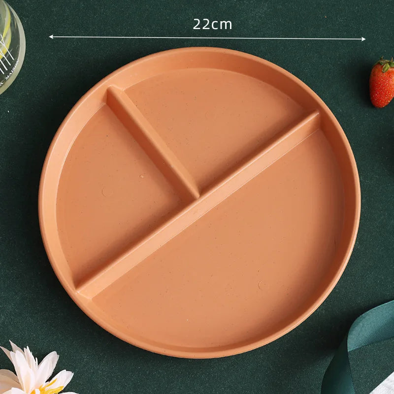 Divided Breakfast Plate | Healthy Diet Plastic Meal Plate
